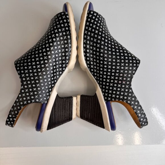 John Fluevog Sandal Women 7.5 Awe Slingback Leather Portugal Hope Party Core Ex - Picture 8 of 13